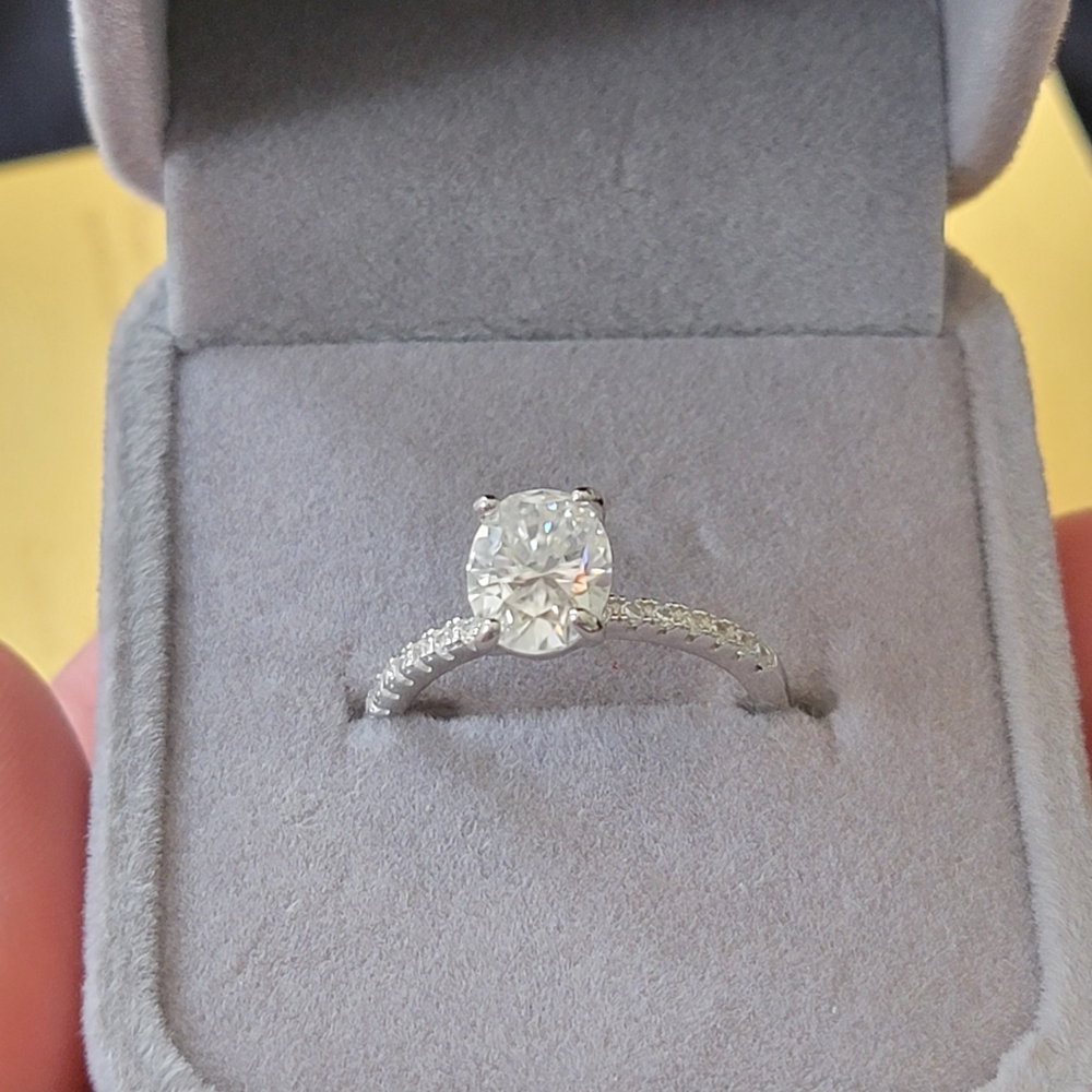 Moissanite ring